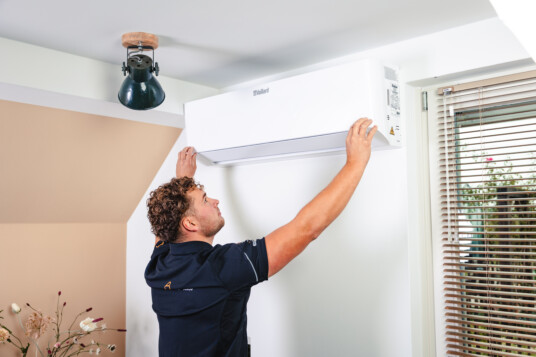 Single split airco in slaapkamer