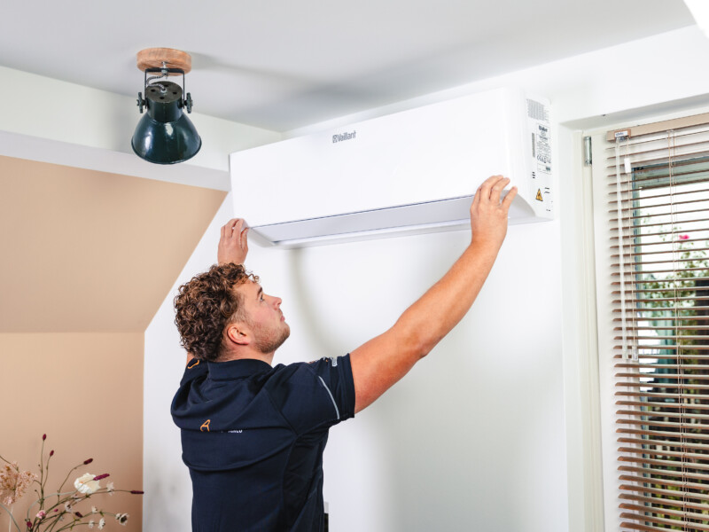 Single split airco in slaapkamer